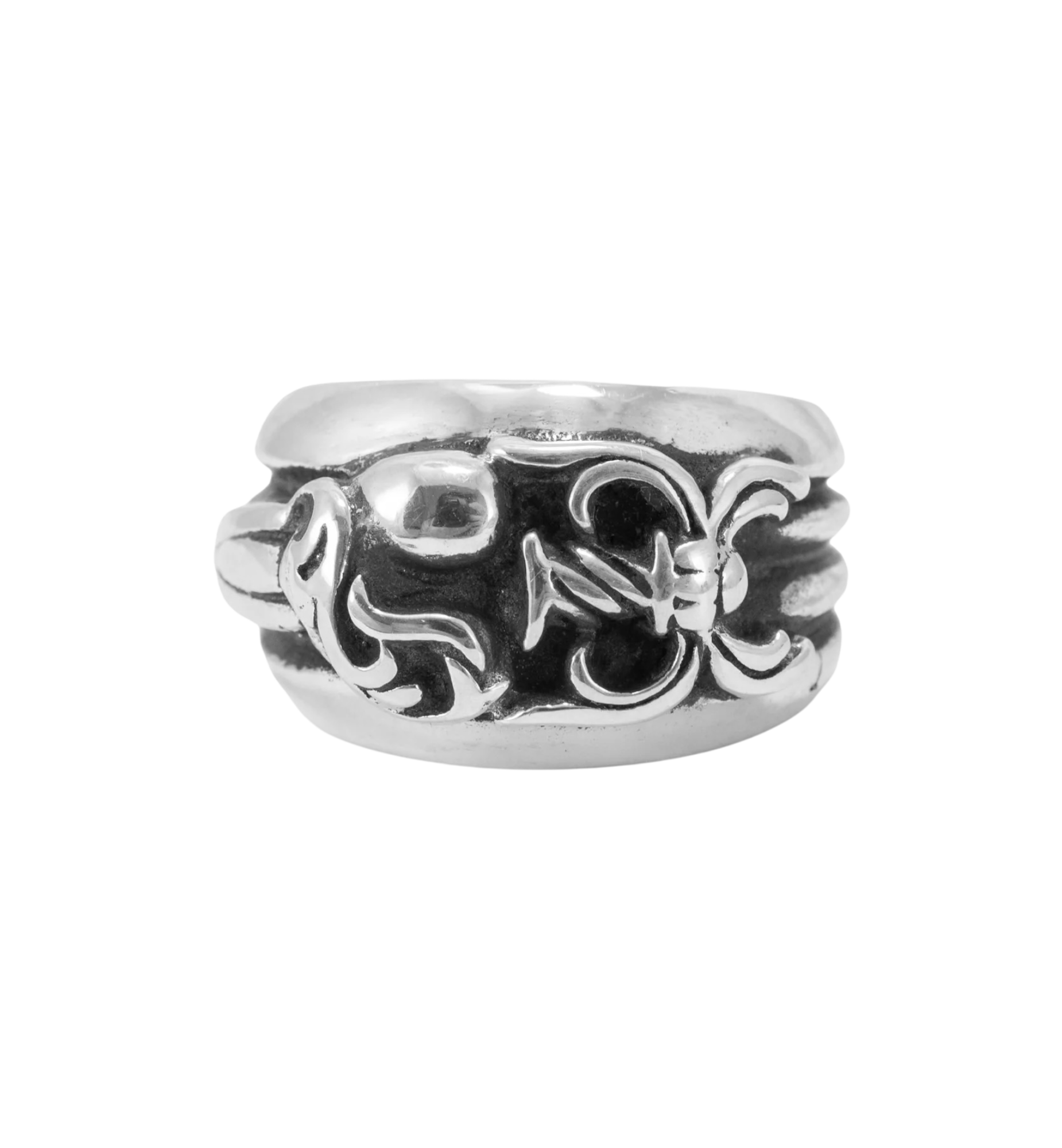 Chrome Hearts Dagger Heart Ring "Silver"