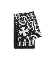 Chrome Hearts FY Scarf "Black/White"