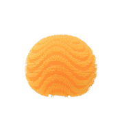 NeeDoh Fuzz Ball Wonder Waves Squishy Fidget Toy "Orange"