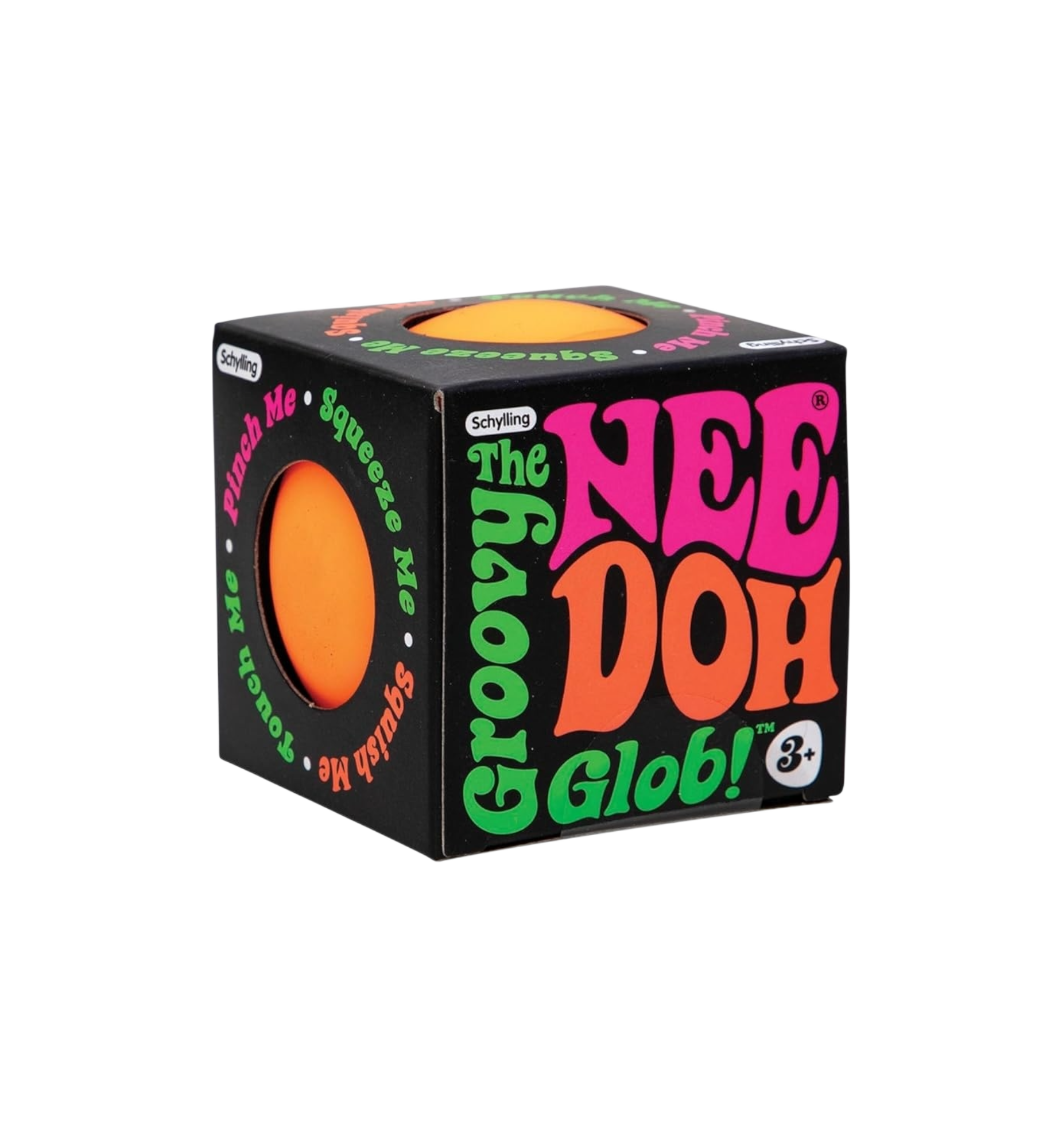 NeeDoh The Groovy Glob! Squishy Fidget Toy "Orange"