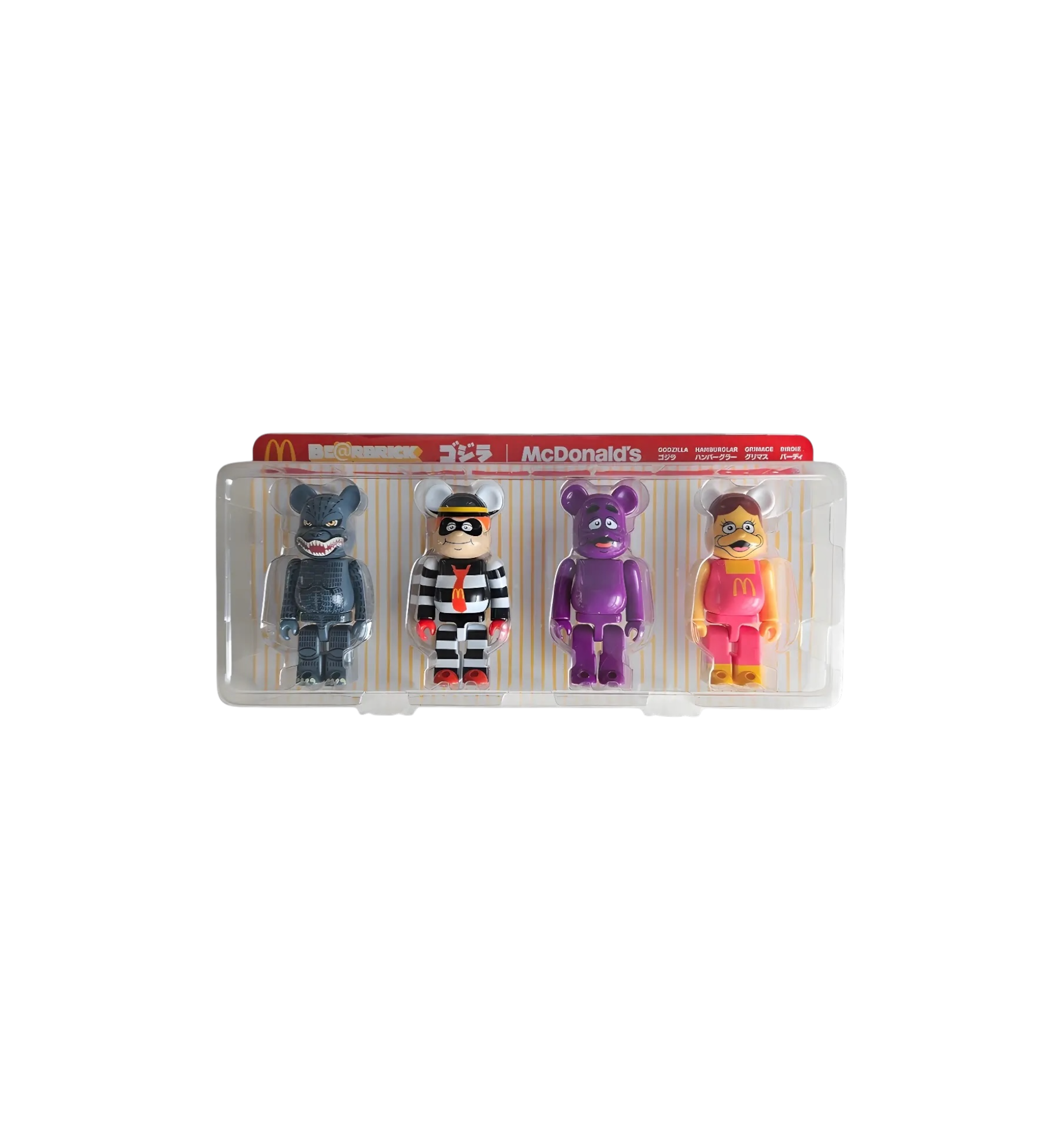 BE@RBRICK Godzilla vs McDonalds 150% Set of 4