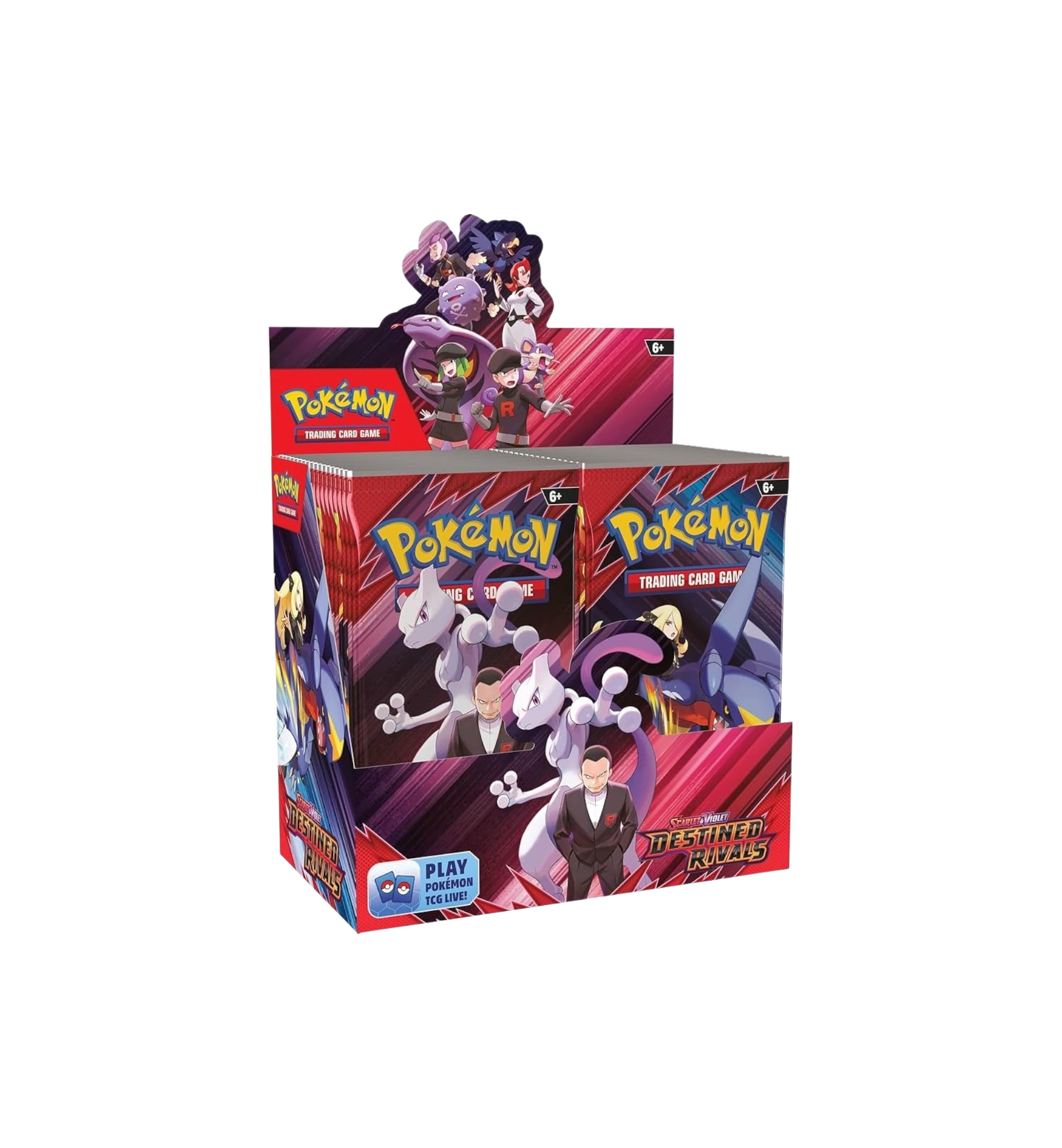 2025 Pokémon Scarlet & Violet "Destined Rivals Booster Box" (Unsealed with Acrylic Display Case)