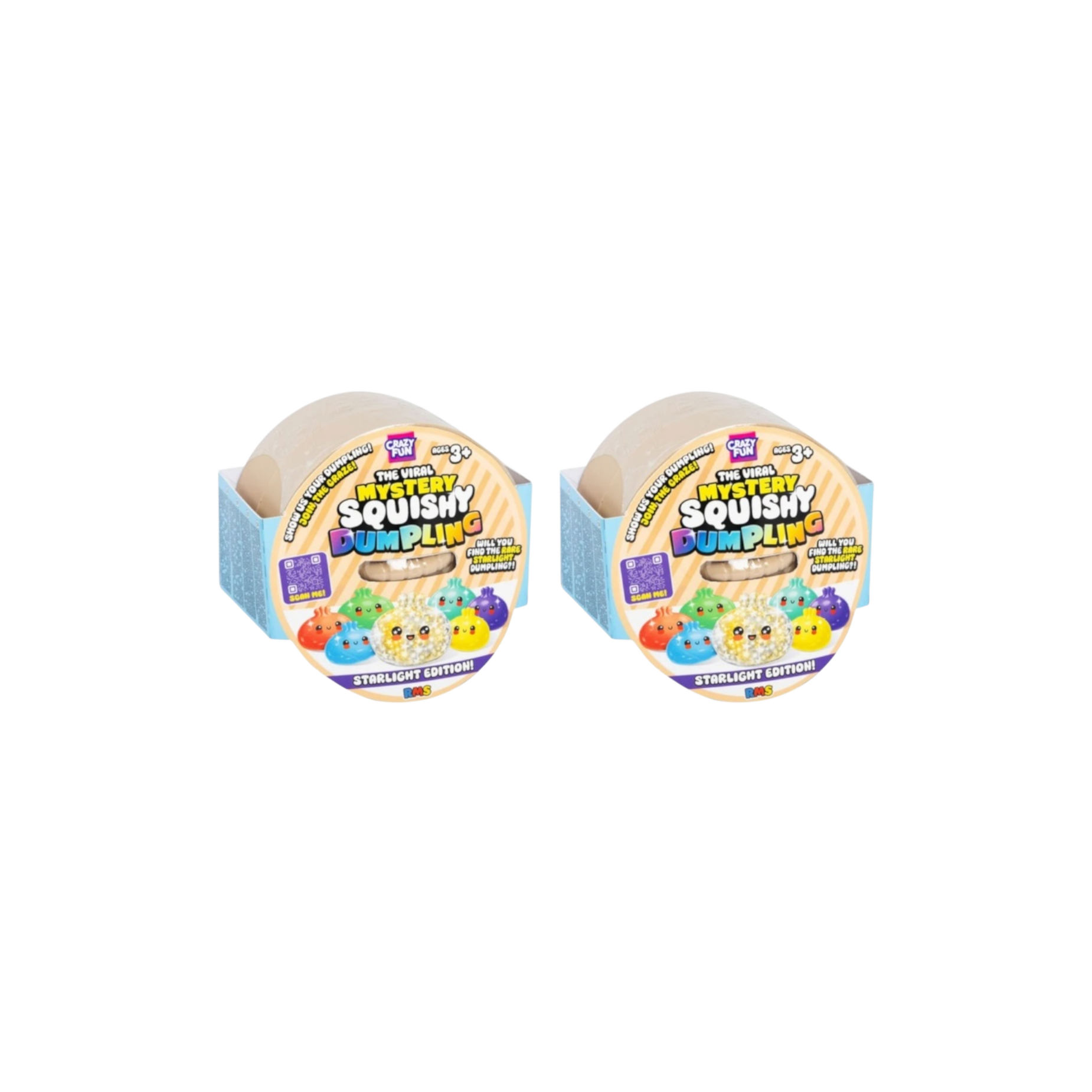 RMS Squishy Bun Rainbow Mystery Squishy Dumpling Shimmering Starlight Chase Version 2 Blind Boxes at Stashed UAE