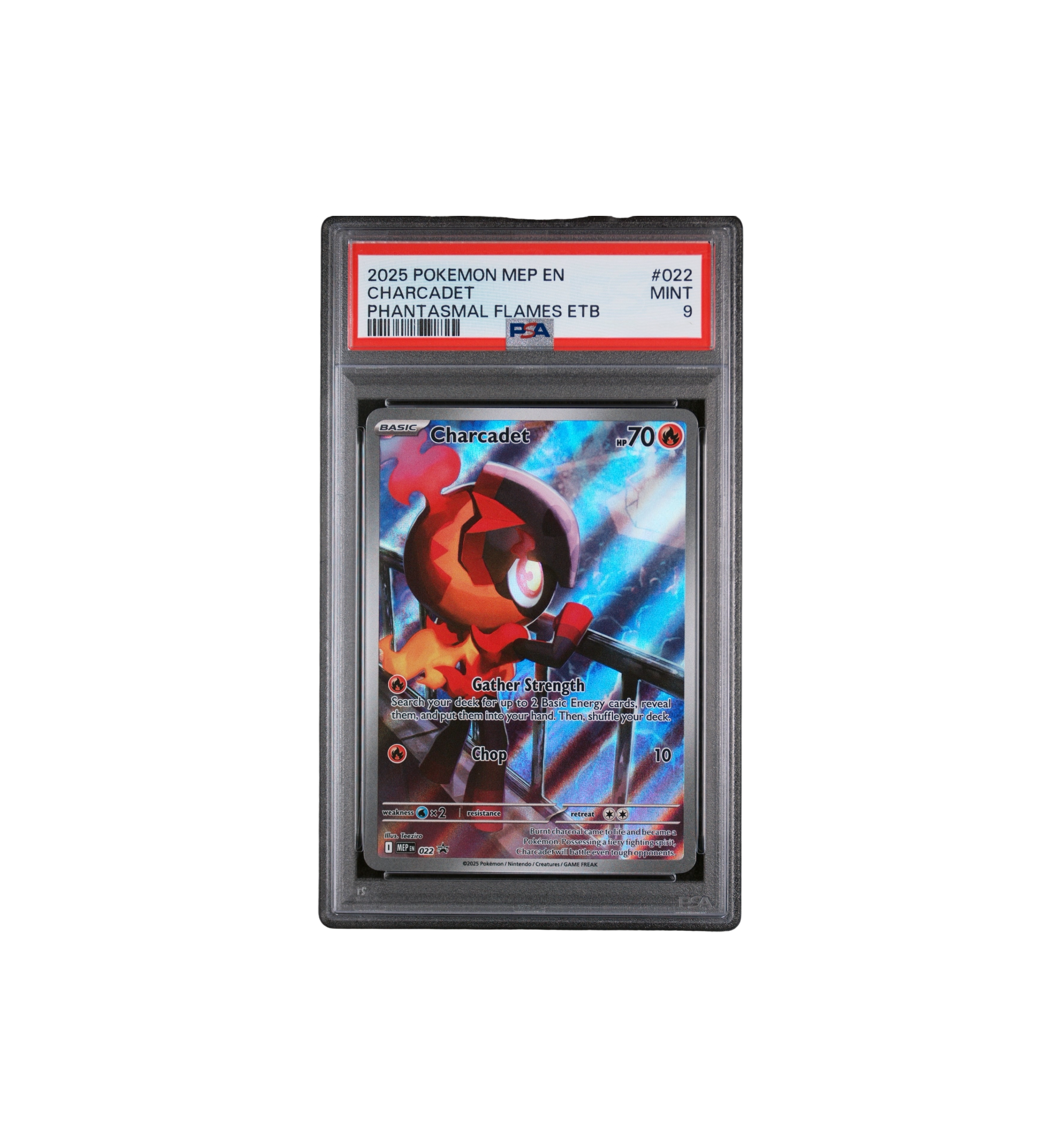 2025 Pokemon MEP EN Phantasmal Flames ETB (MINT 9) "Charcadet"