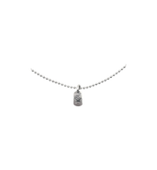 Chrome Hearts Tiny Star Dog Tag Necklace "Silver"
