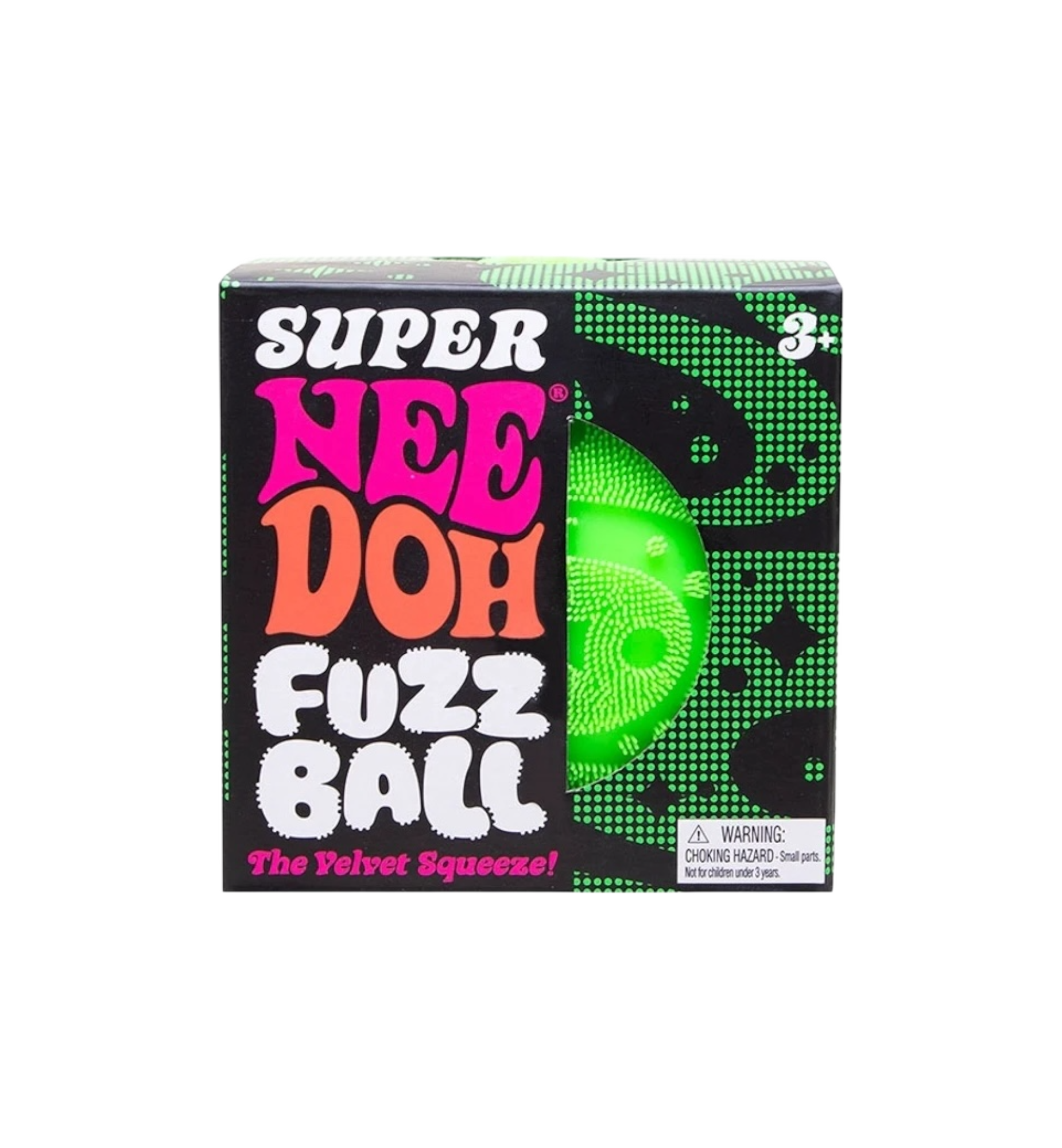 NeeDoh Super Fuzzball Squishy Fidget Toy "Green"