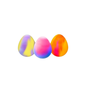 NeeDoh Dippin Dazzer Egg Squishy Fidget Toy "Groovy Haze/Nosey Posey Pink/Smooth Sunrise"