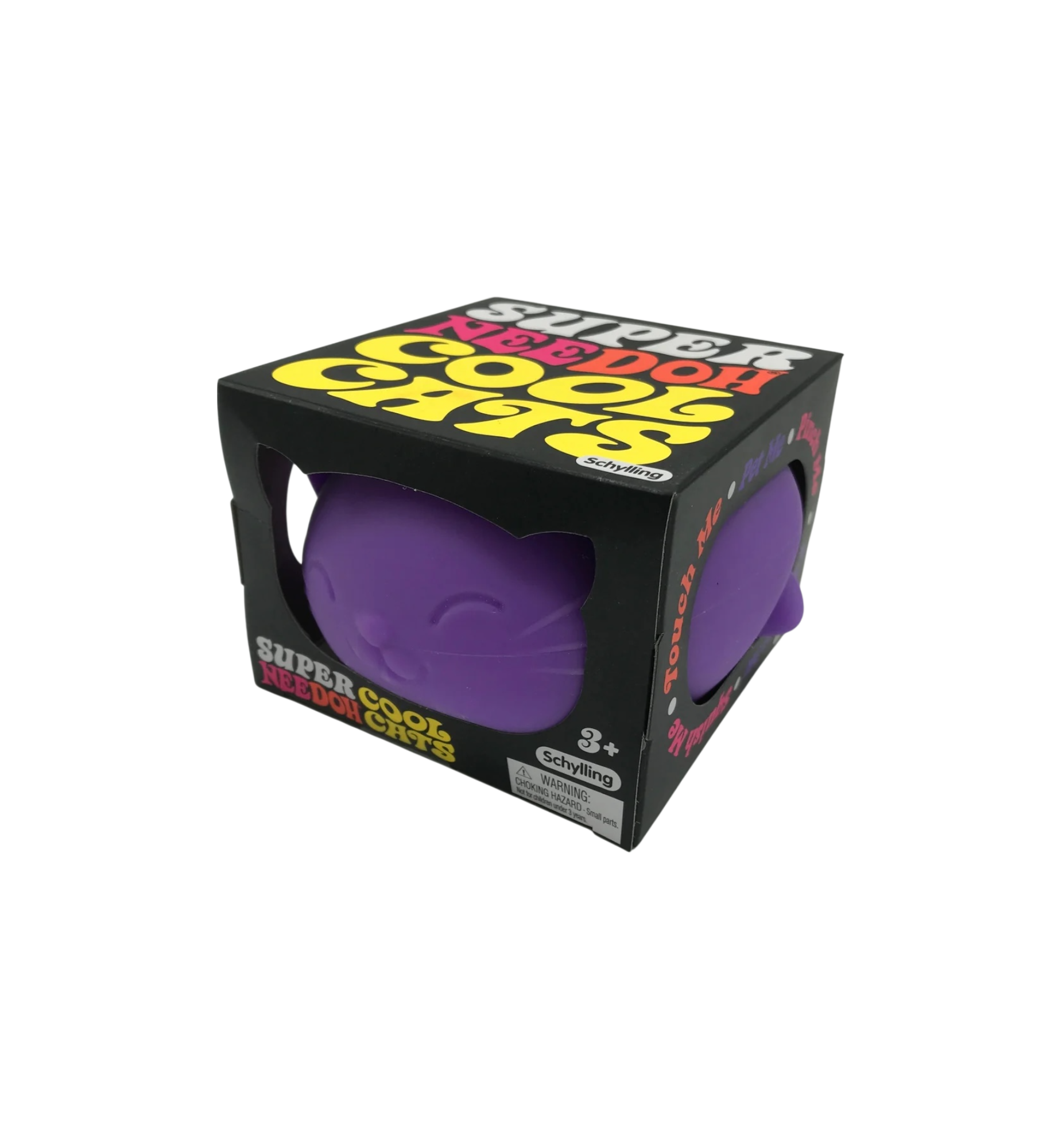 NeeDoh Super Cool Cat Squishy Fidget Toy "Purple"