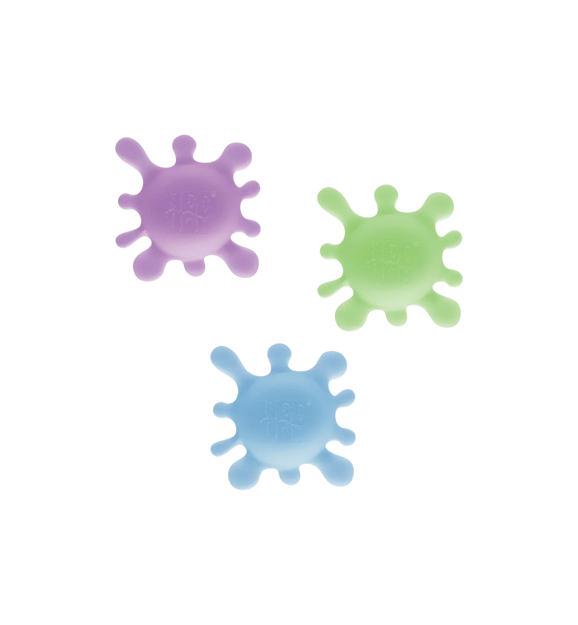 NeeDoh SplootSplat Squishy Fidget Toy "Purple/Blue/Green"
