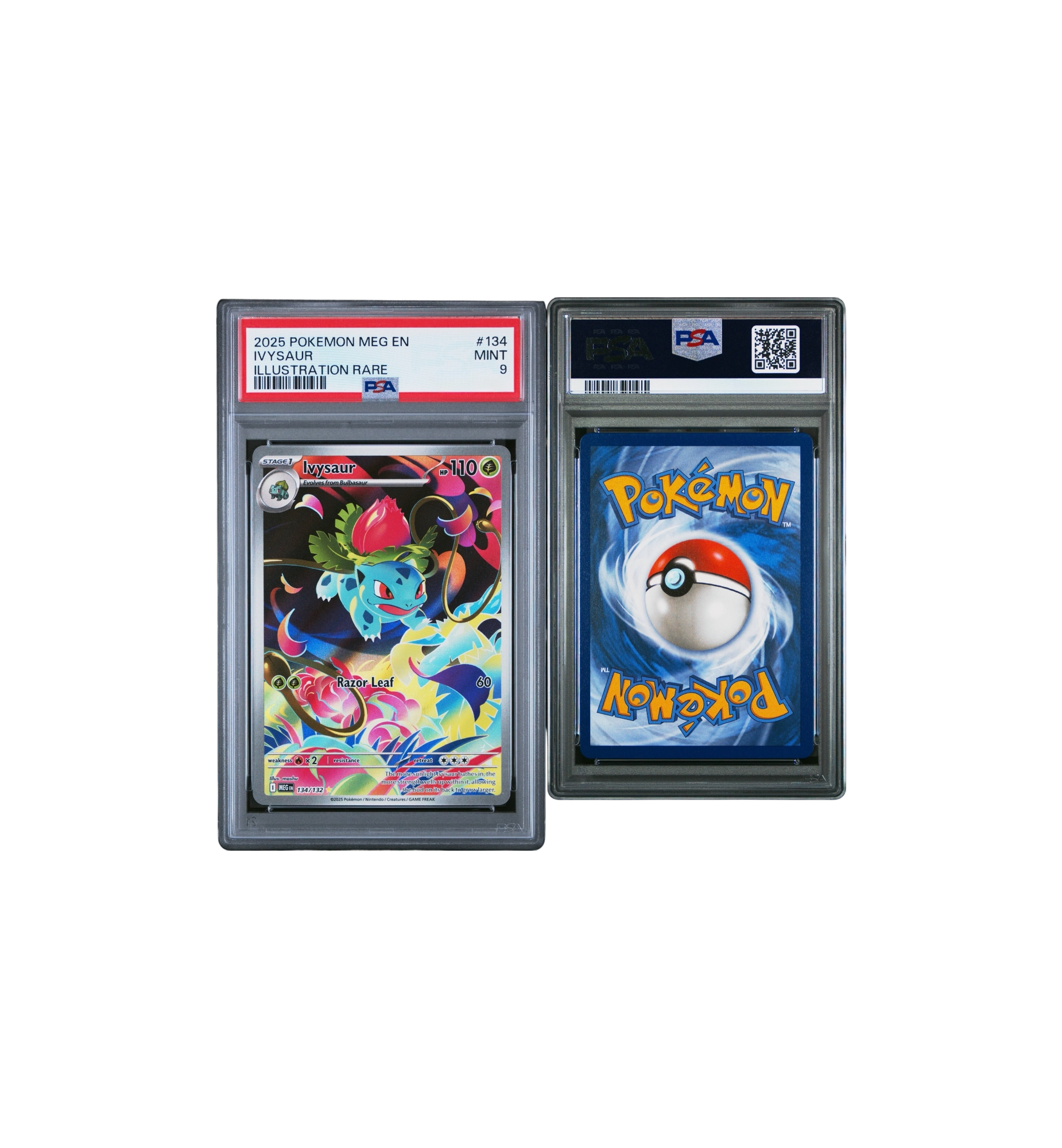 2025 Pokemon MEG EN-Mega Evolution Illustration Rare (MINT 9) "Ivysaur"
