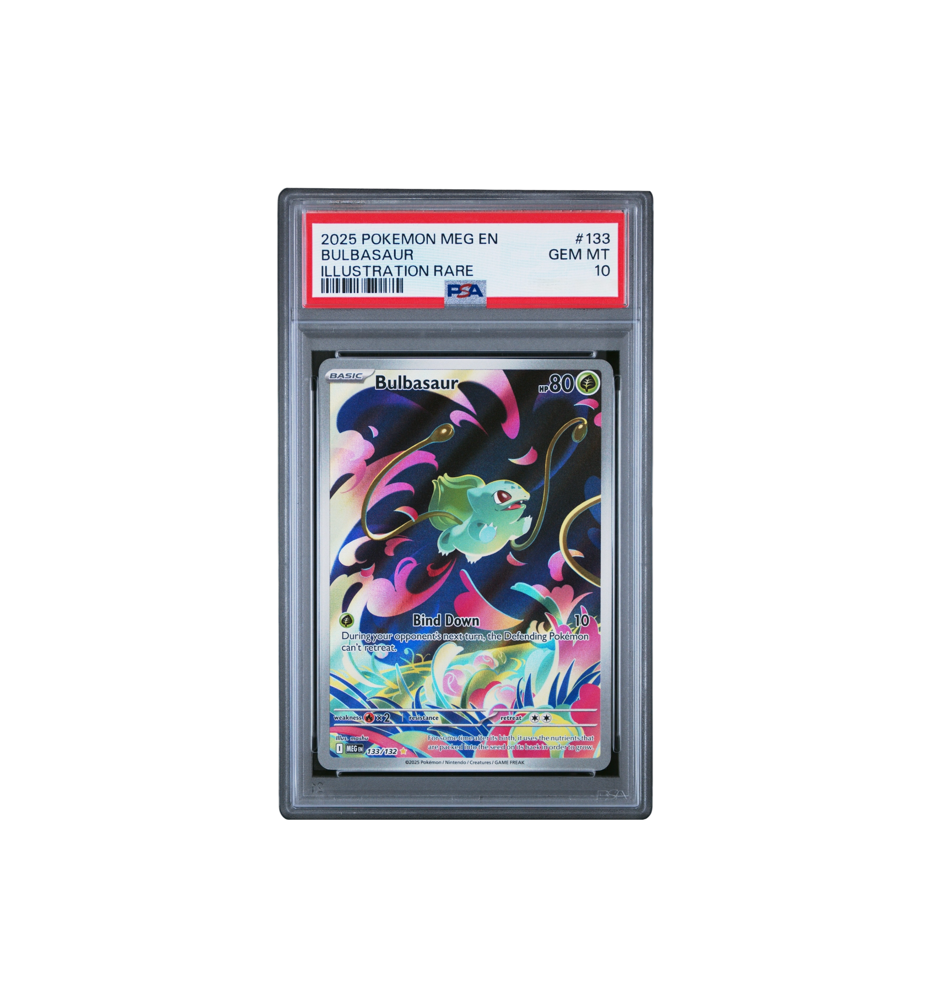 2025 Pokemon MEG EN-Mega Evolution Illustration Rare (GEM MT 10) "Bulbasaur"