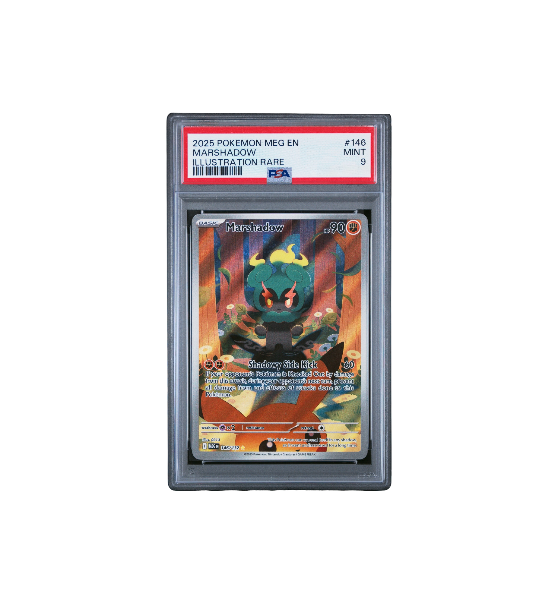 2025 Pokemon MEG EN-Mega Evolution Illustration Rare (MINT 9) "Marshadow"