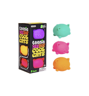 NeeDoh Teenie Cool Cat Squishy Fidget Toy "Multicolor"
