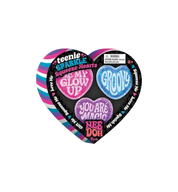 NeeDoh Teenie Sparkle Squeeze Hearts 3-Pack Sensory Toy "Pink/Blue/Purple"