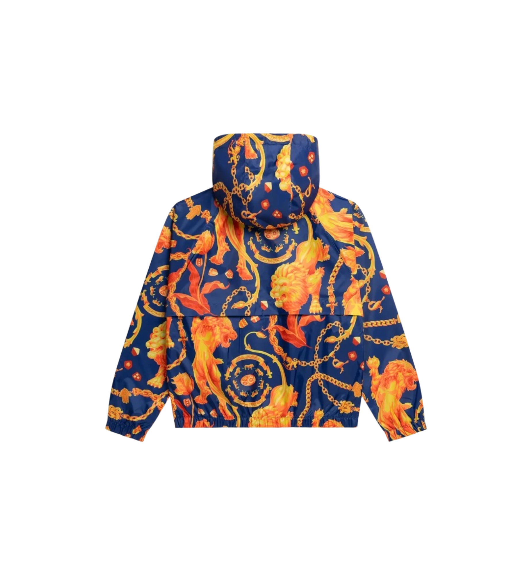 Nike x Patta KNVB Anthem Jacket Orange/Navy back view at Stashed UAE