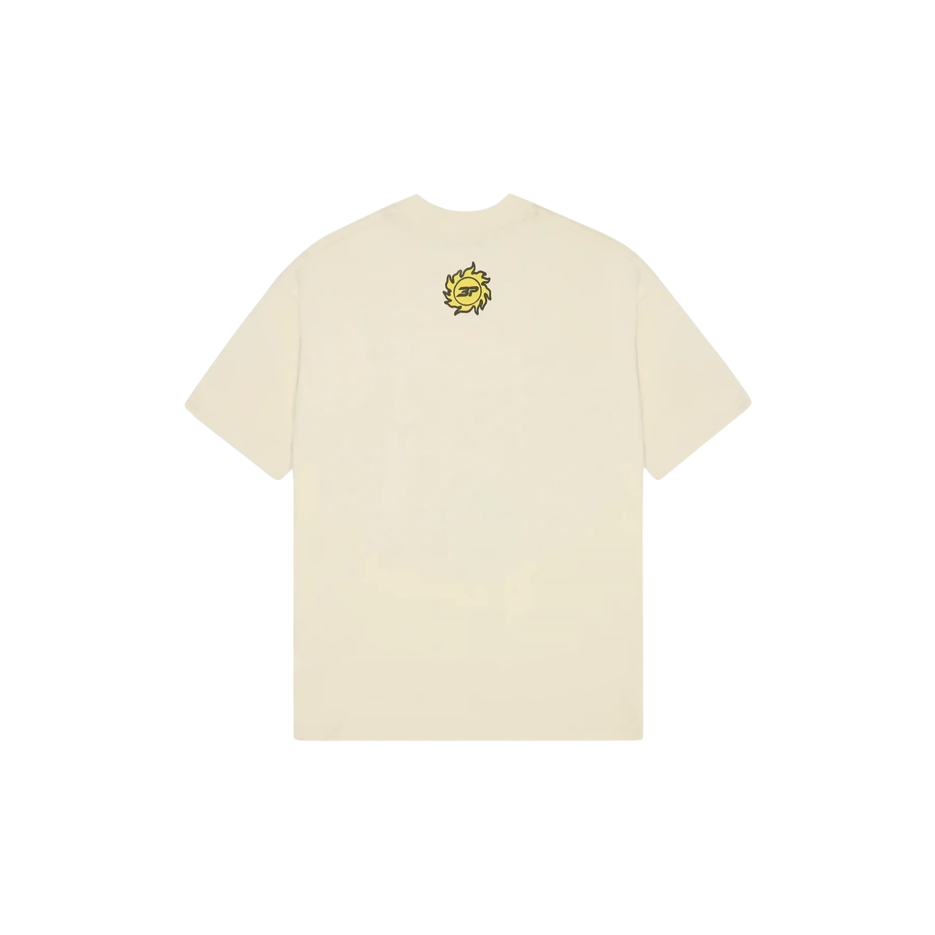 Broken Planet Foot On The Gas T-Shirt Vanilla White back view at Stashed UAE