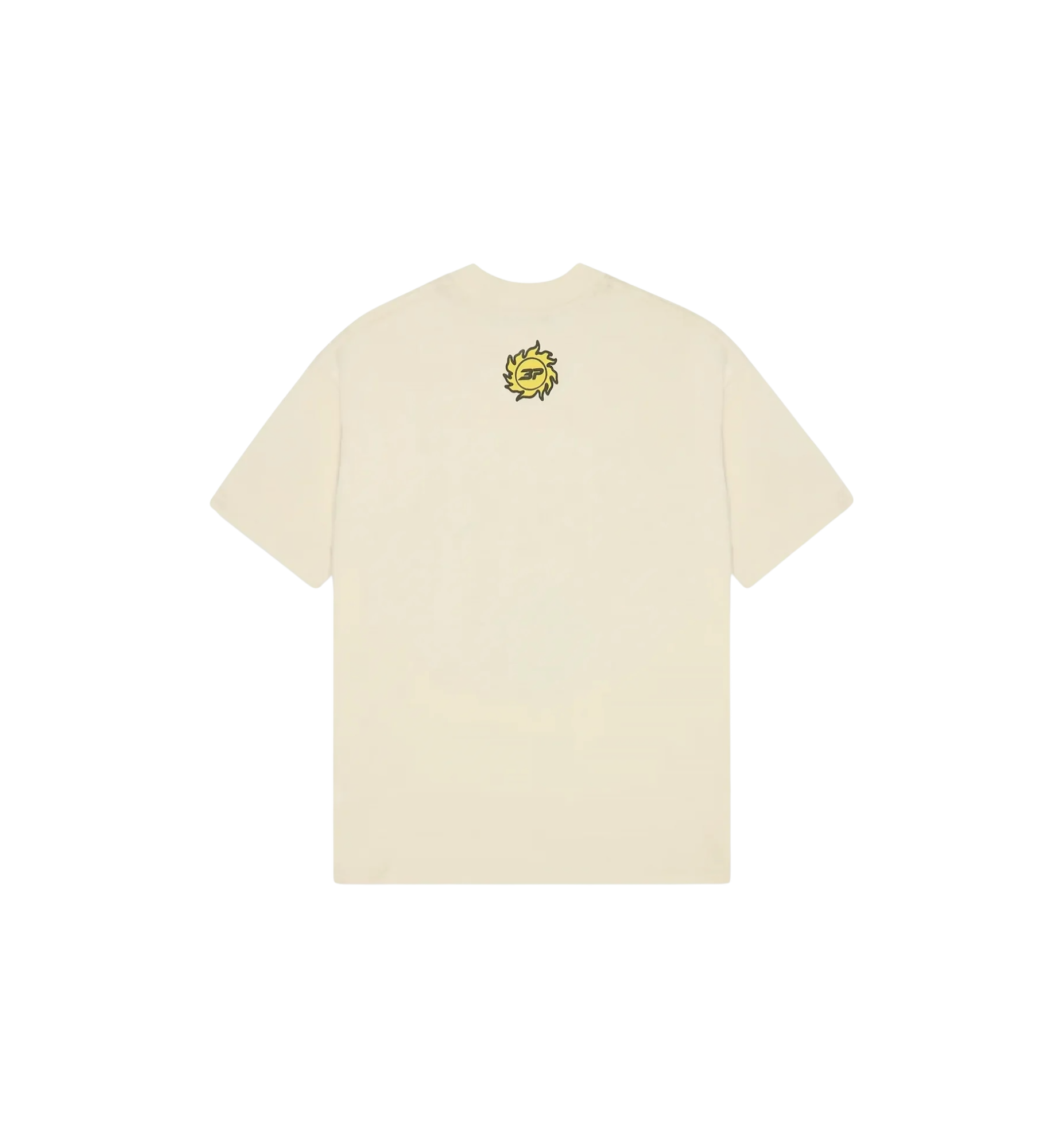 Broken Planet Foot On The Gas T-Shirt Vanilla White back view at Stashed UAE