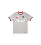 Palace x Nike England Dri-FIT Academy Pro Short Sleeve Football Top Pewter Grey/Bright Crimson at Stashed UAE