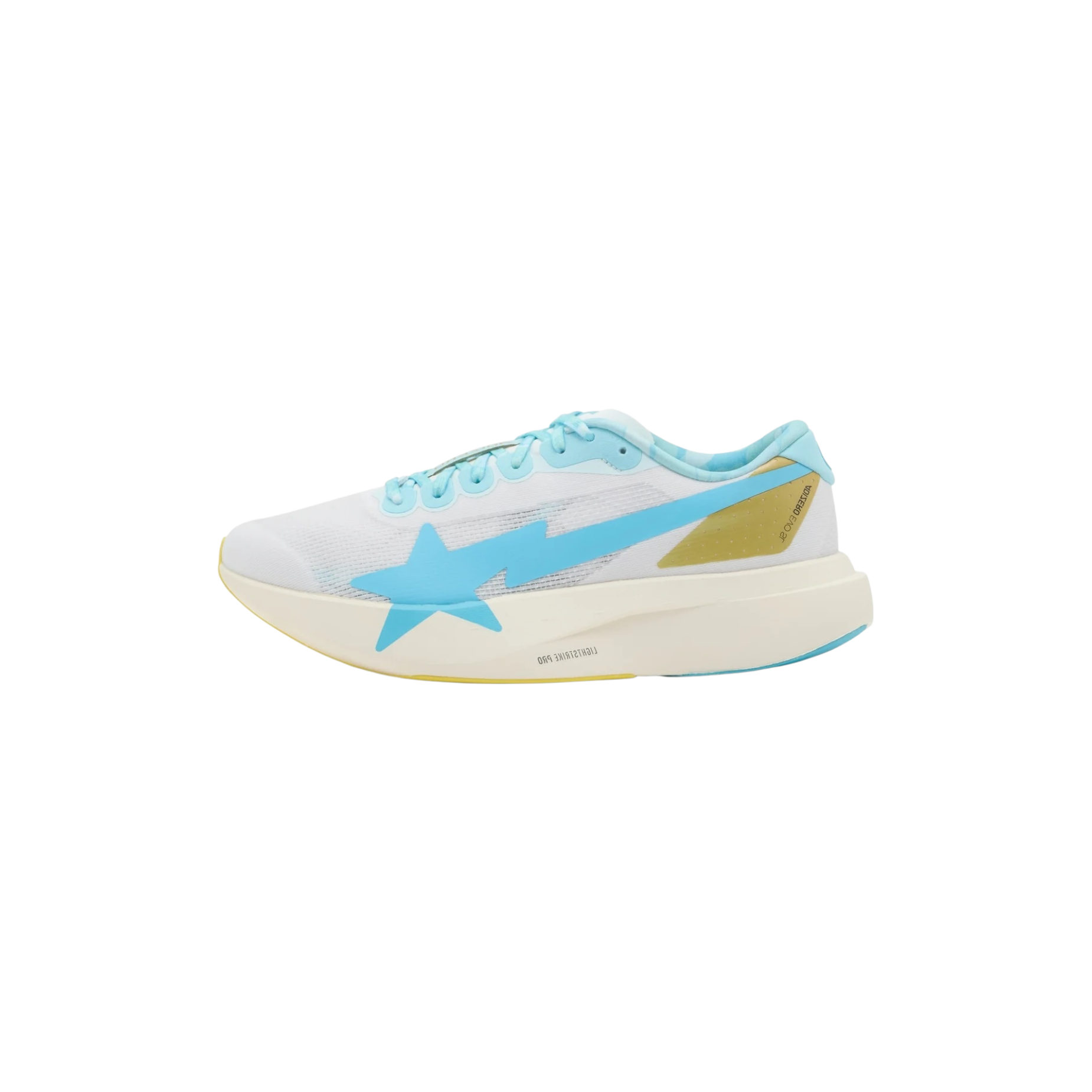 Adidas Adizero Evo SL Bape Blue Pink Gold at Stashed UAE