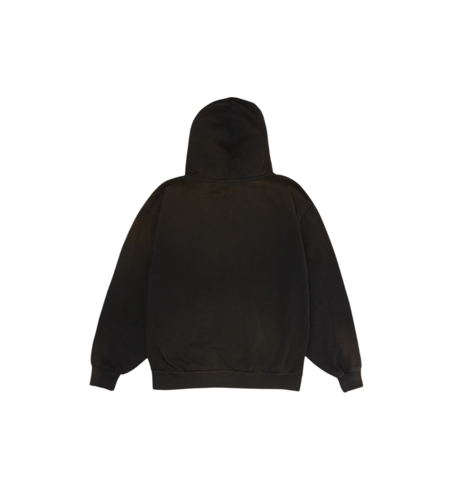 Travis Scott x Nike x FC Barcelona Spray Logo Hoodie Black back view at Stashed UAE