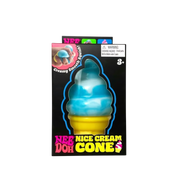 NeeDoh Nice Cream Ice Cream Cone Squishy Fidget Toy Blue packaging detail at Stashed UAE
