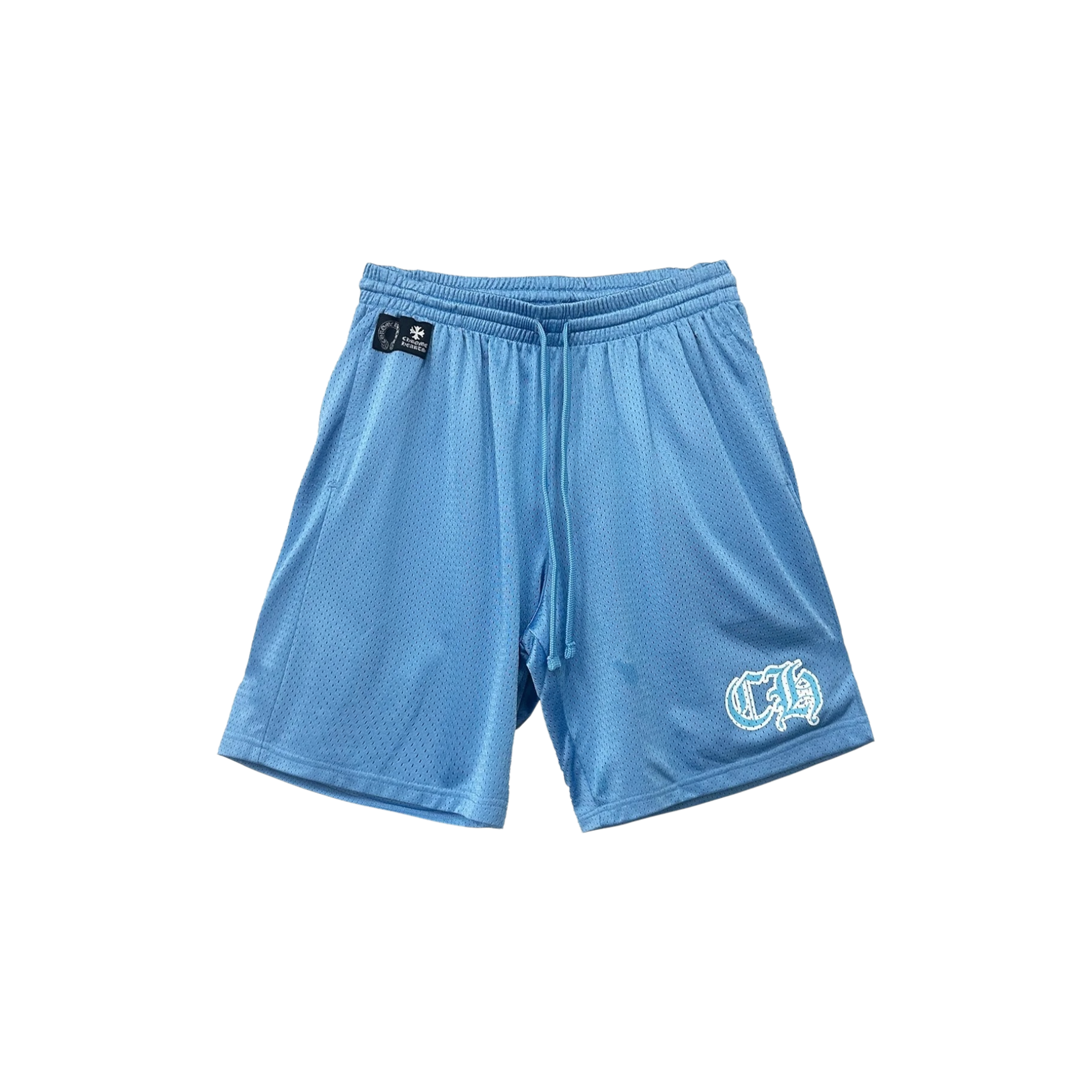 Chrome Hearts Sports Mesh Varsity Shorts Blue at Stashed UAE