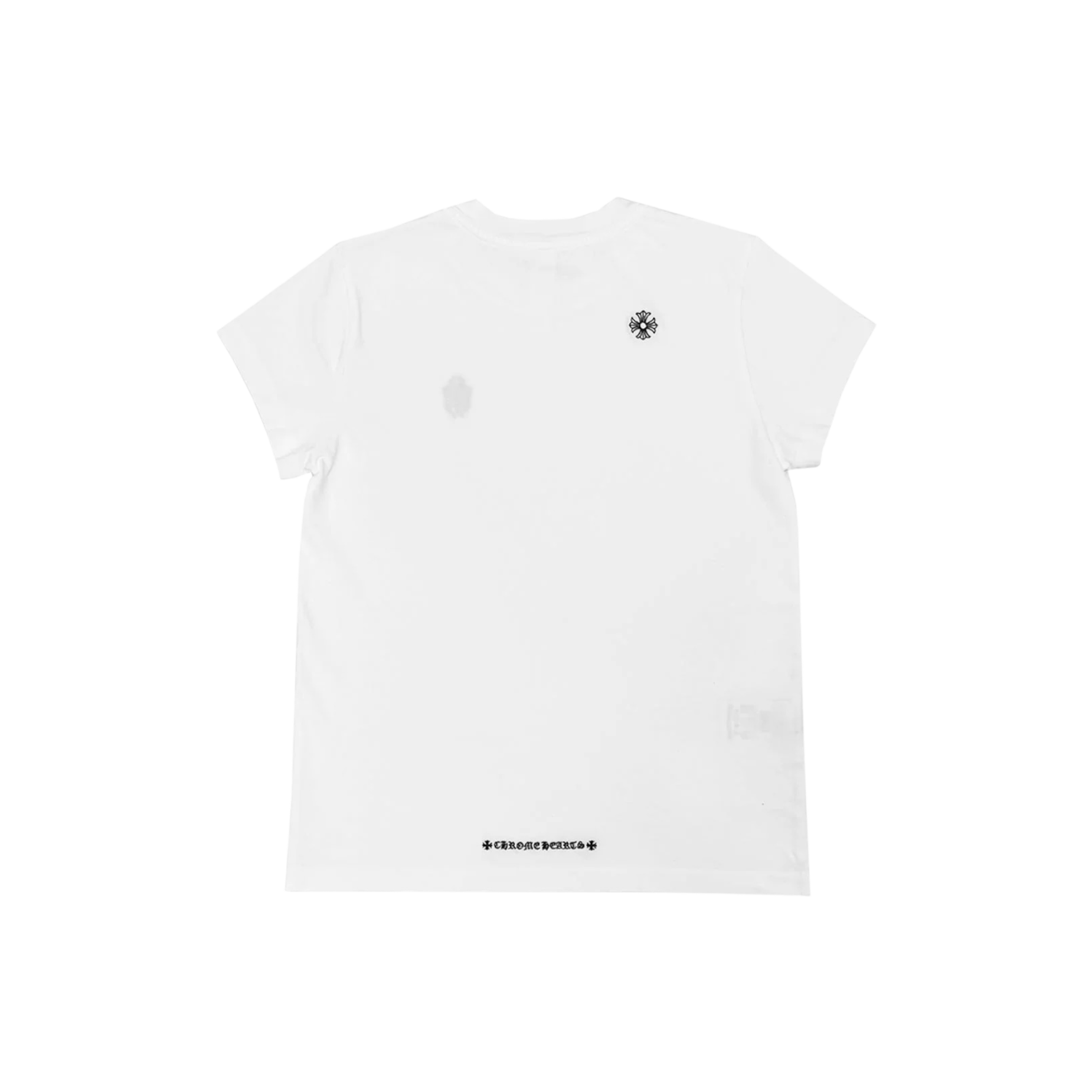 Chrome Hearts GRP Y NOT Embroidered Dagger Tee White back view at Stashed UAE