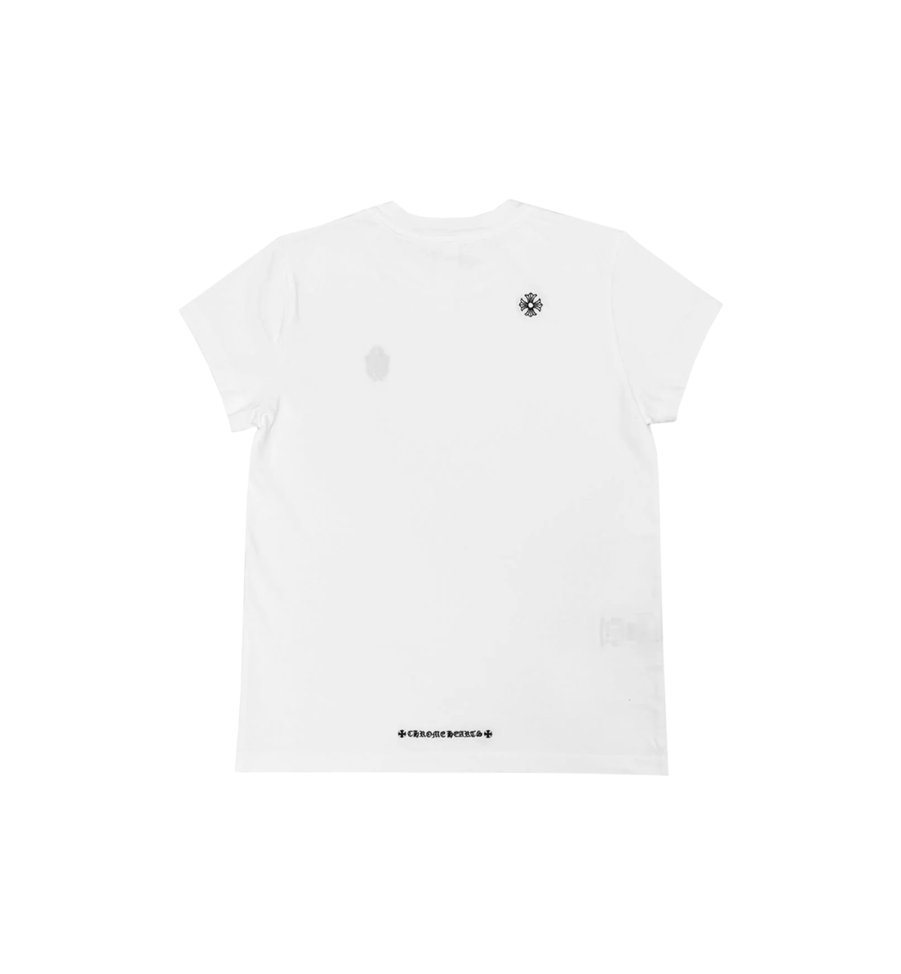 Chrome Hearts GRP Y NOT Embroidered Dagger Tee White back view at Stashed UAE