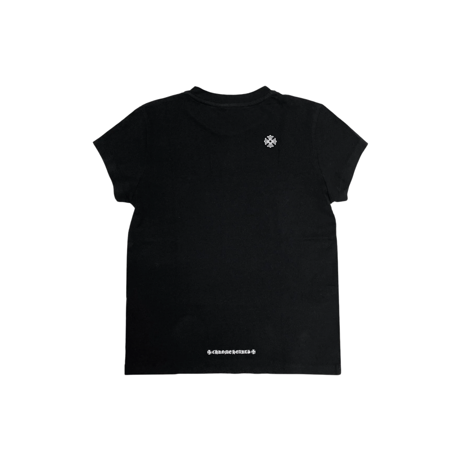 Chrome Hearts GRP Y NOT Embroidered Dagger Tee Black back view at Stashed UAE