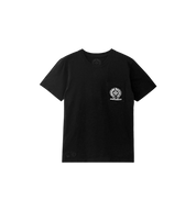 Chrome Hearts Manchester Exclusive Horseshoe Tee Black front view at Stashed UAE