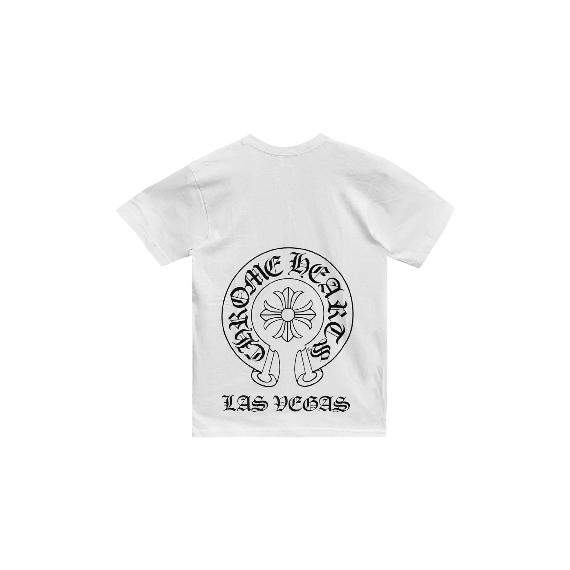 Chrome Hearts Las Vegas Horseshoe Logo T-Shirt White at Stashed UAE