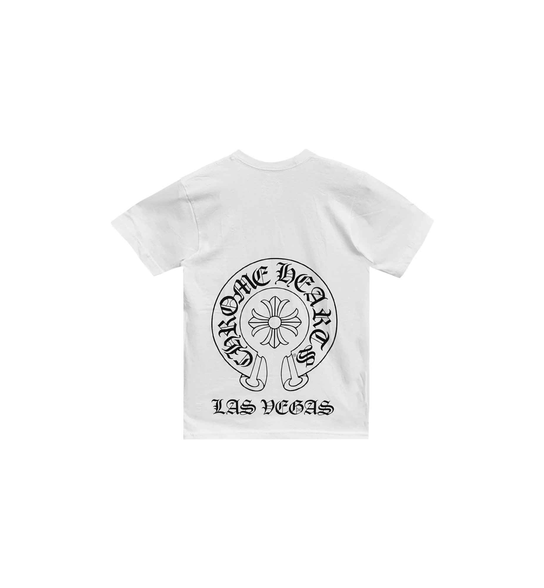 Chrome Hearts Las Vegas Horseshoe Logo T-Shirt White at Stashed UAE