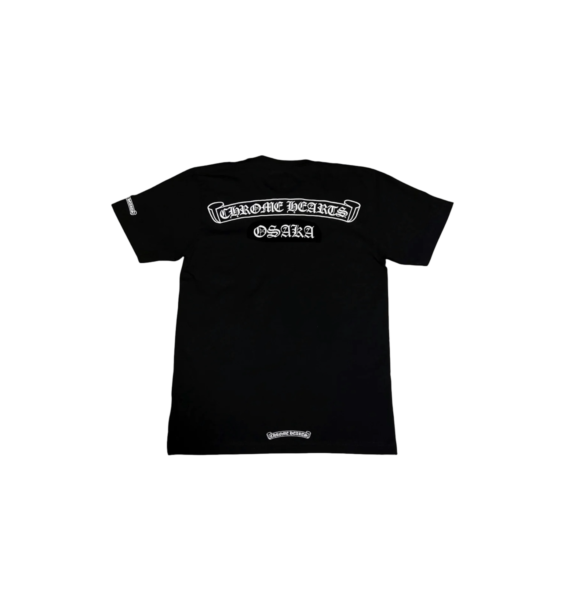 Chrome Hearts Osaka Exclusive Scroll Label Tee Black at Stashed UAE
