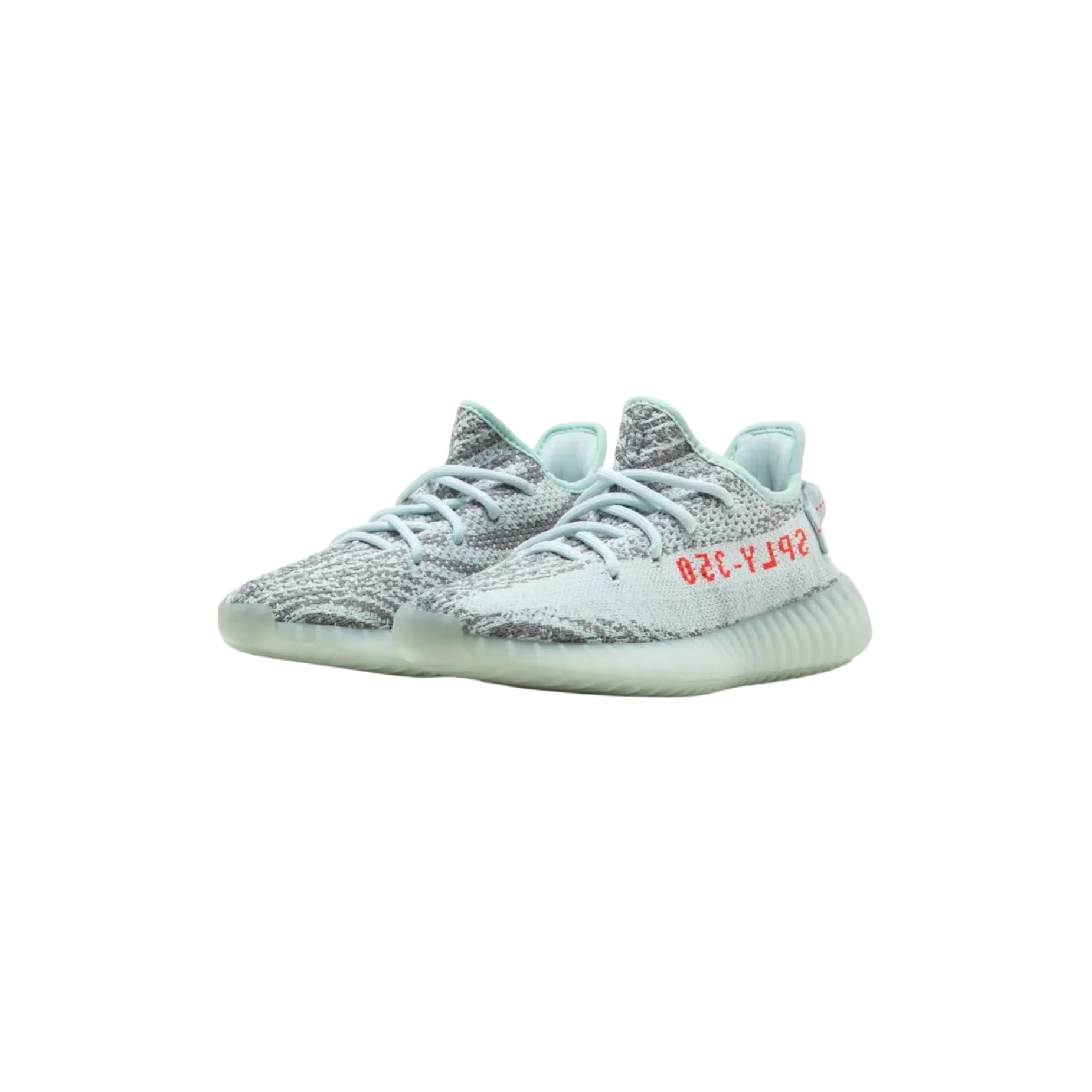 Adidas Yeezy Boost 350 V2 Blue Tint pair at Stashed UAE