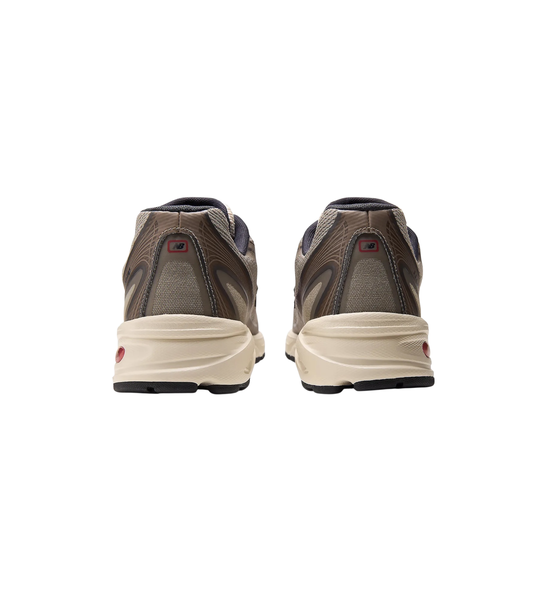 New Balance 740N JJJJound Mushroom heel view at Stashed UAE