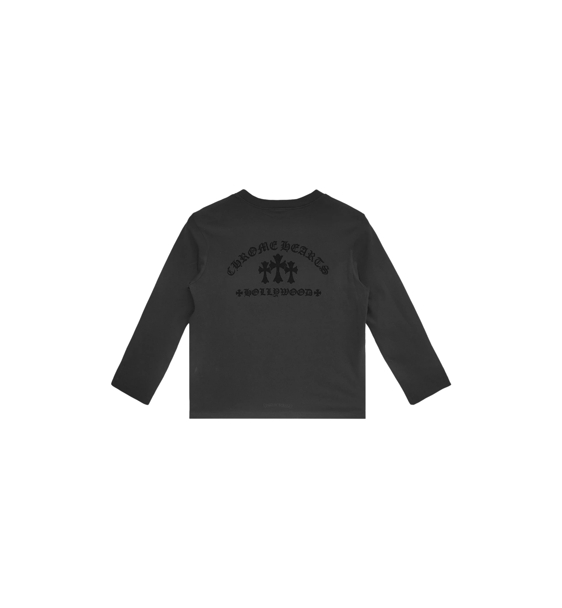 Chrome Hearts Triple Cross Hollywood L/S Tee Black at Stashed UAE