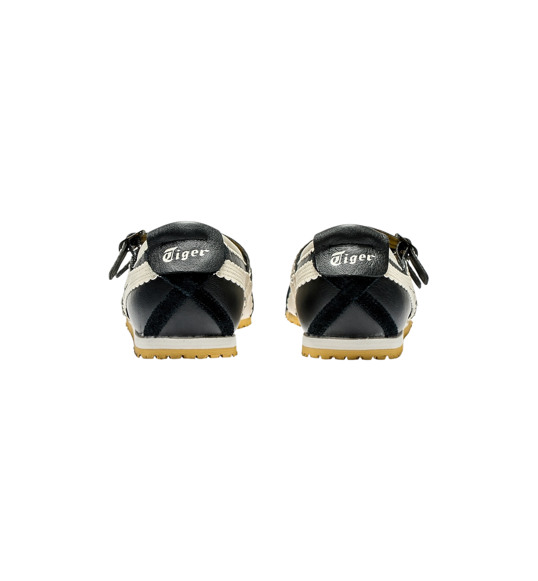 Onitsuka Tiger Mexico 66 TGRS Black Cream Women's heel view at Stashed UAE