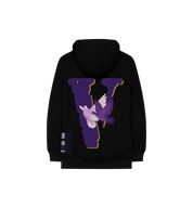 Nav x VLONE Doves Hoodie Black back view at Stashed UAE