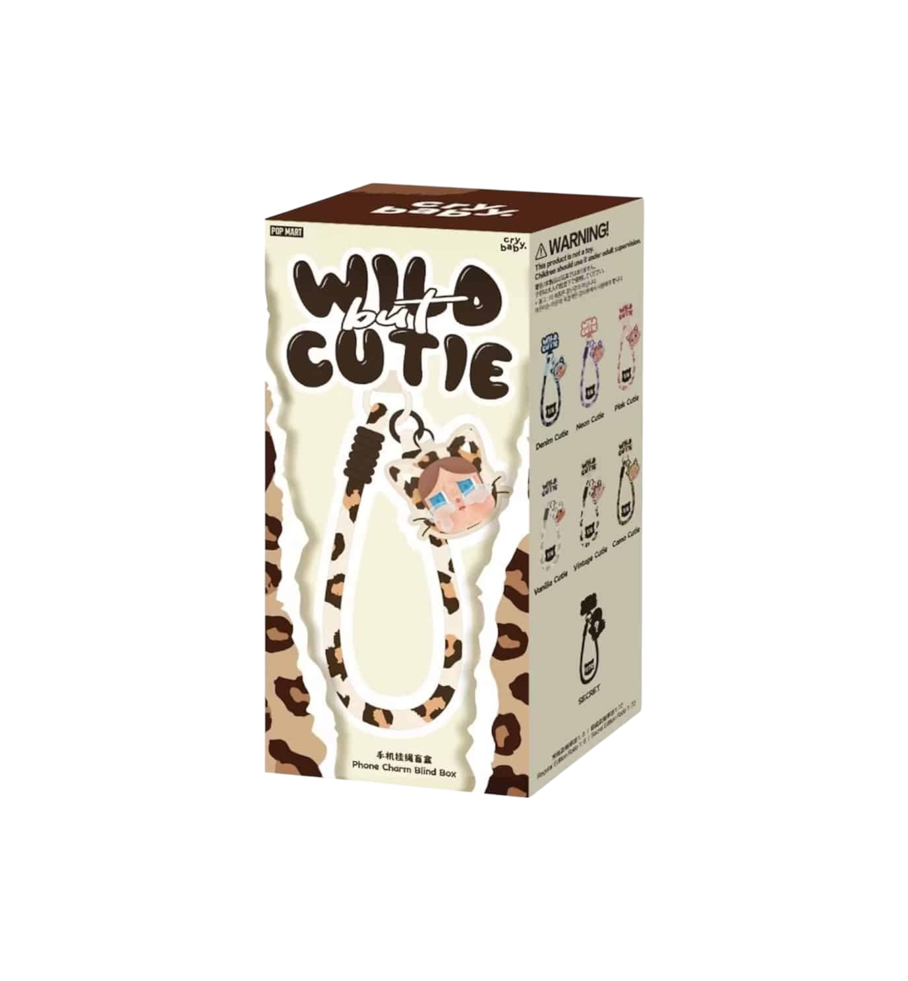 Pop Mart CRYBABY Wild but Cutie Series Phone Charm Wild Cutie Secret Edition packaging detail at Stashed UAE