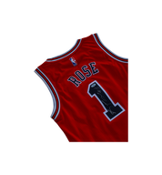 Adidas Derrick Rose Chicago Bulls #1 Autographed Jersey close-up detail at Stashed UAE