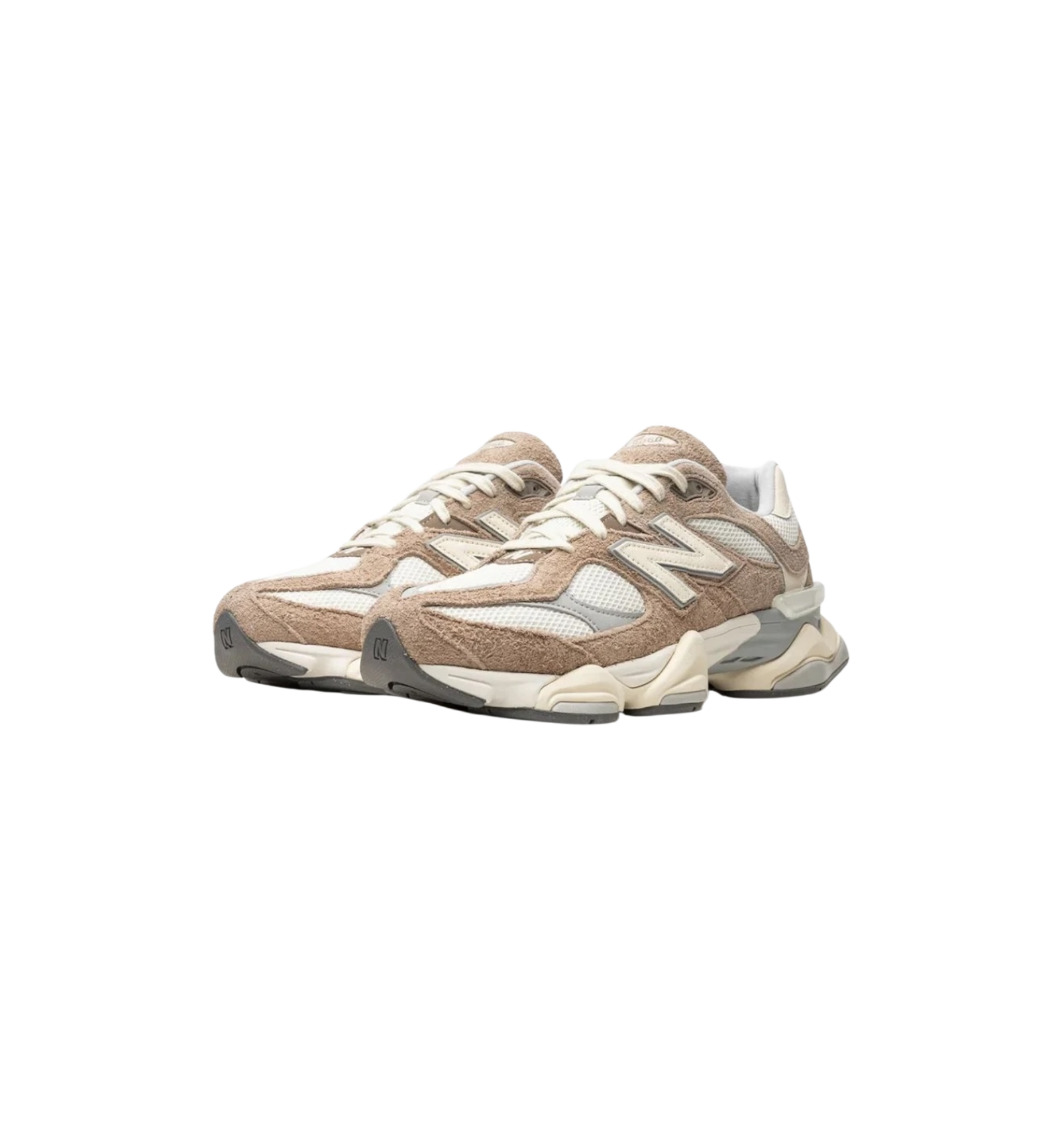 New Balance 9060 Driftwood Stone Pink Sea Salt pair at Stashed UAE