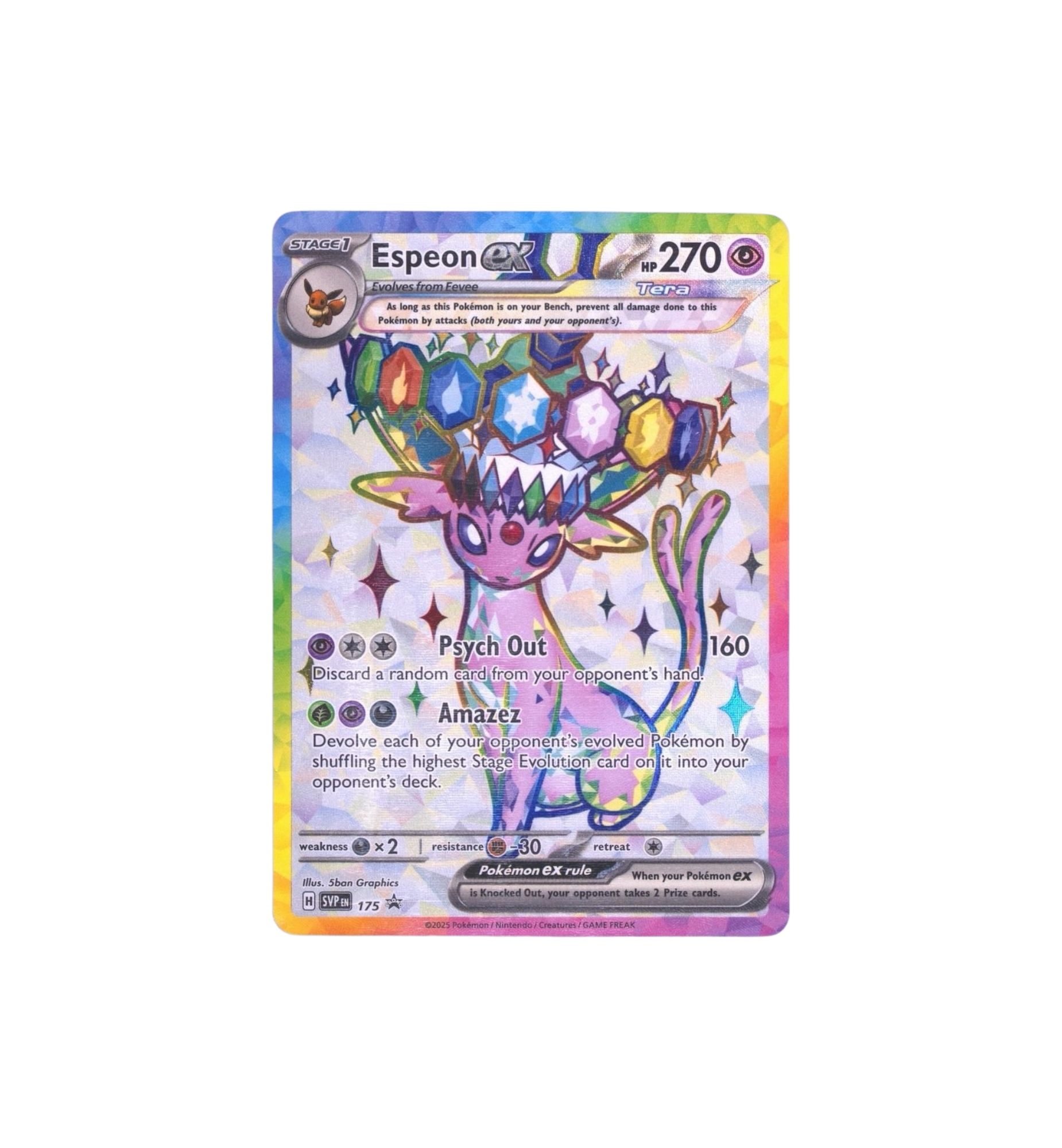 2025 Pokemon SVP EN-SV Black Star Promo Pre Premium Figure Collection RAW Espeon ex at Stashed UAE