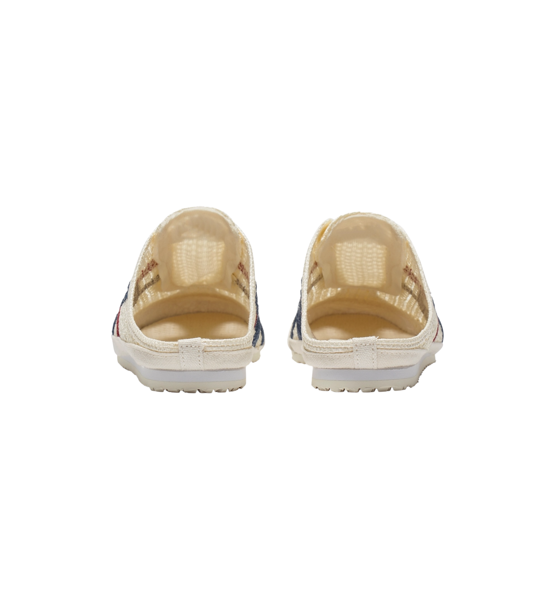 Onitsuka Tiger Mexico 66 Sabot Cream Mako Blue heel view at Stashed UAE