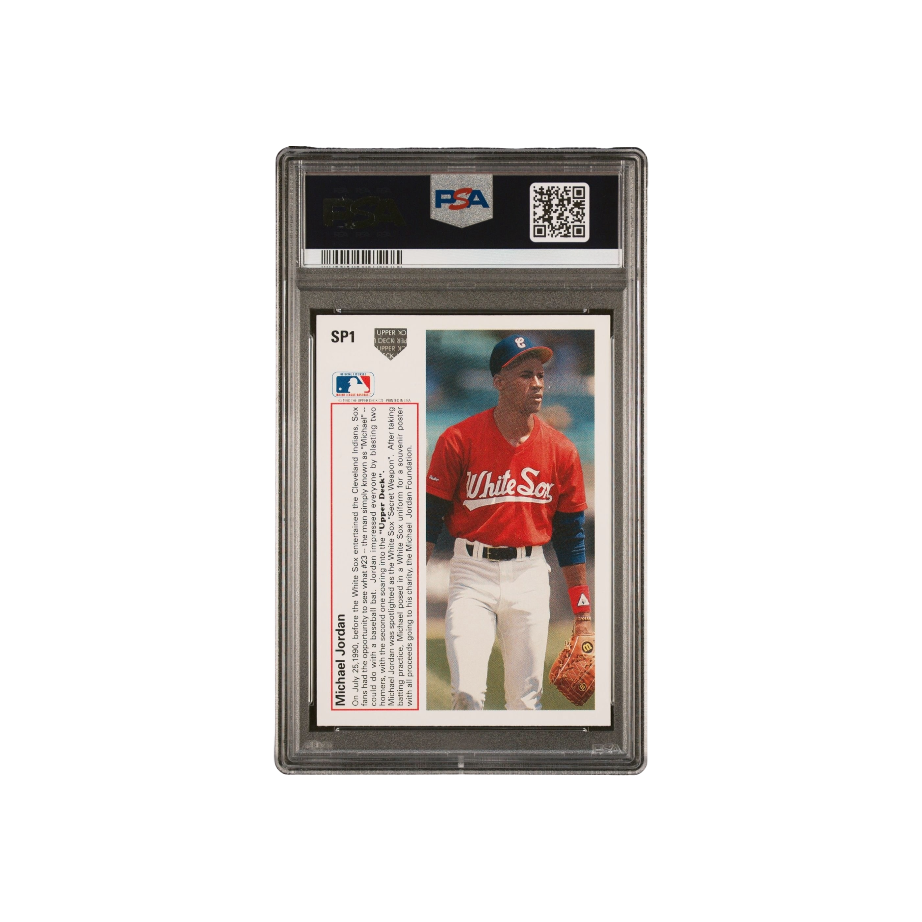 1991 Upper Deck GEM MT 10 Michael Jordan back view at Stashed UAE