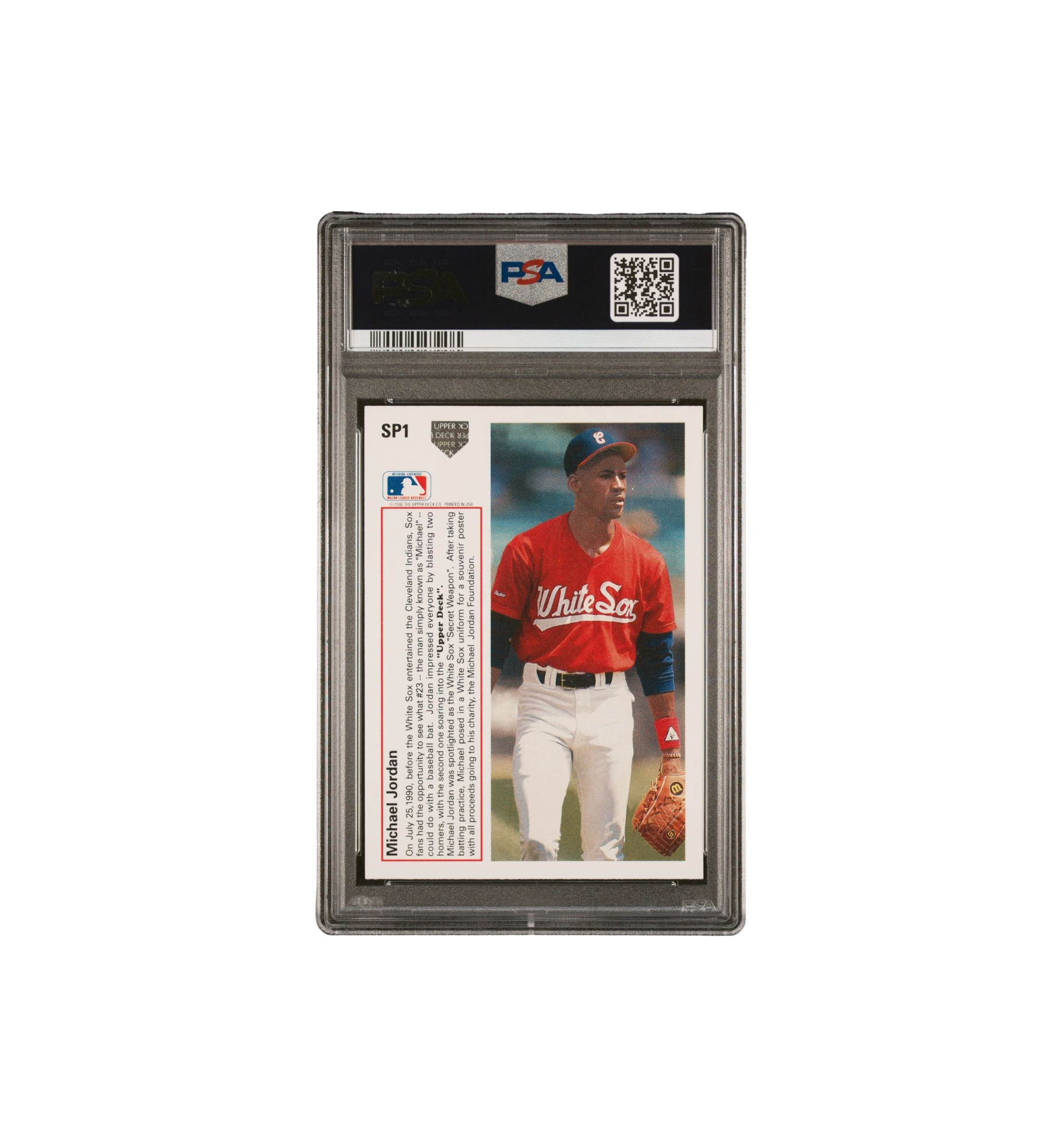 1991 Upper Deck GEM MT 10 Michael Jordan back view at Stashed UAE