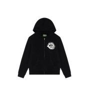 Denim Tears University Zip Hoodie Black/White at Stashed UAE