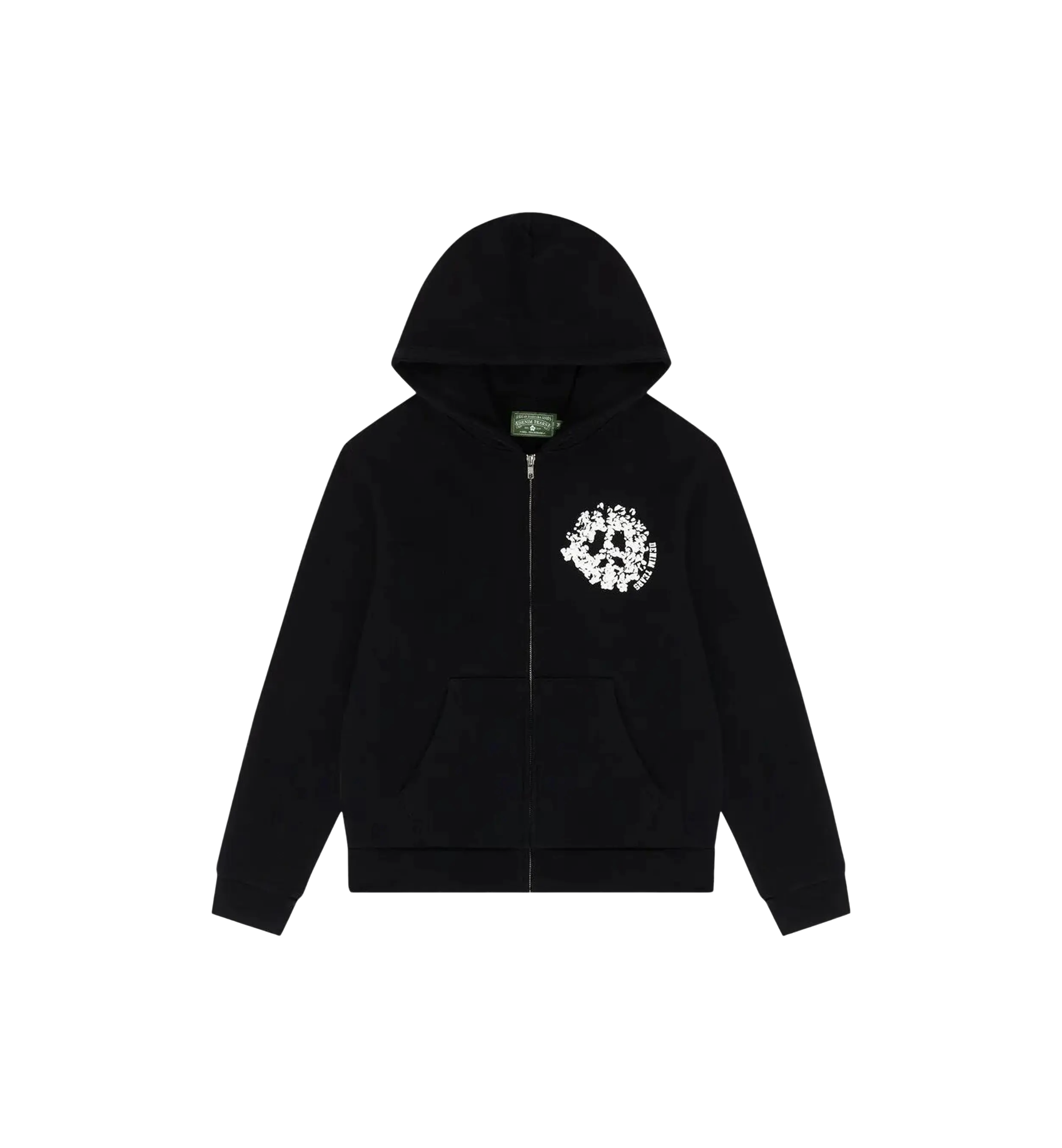 Denim Tears University Zip Hoodie Black/White at Stashed UAE