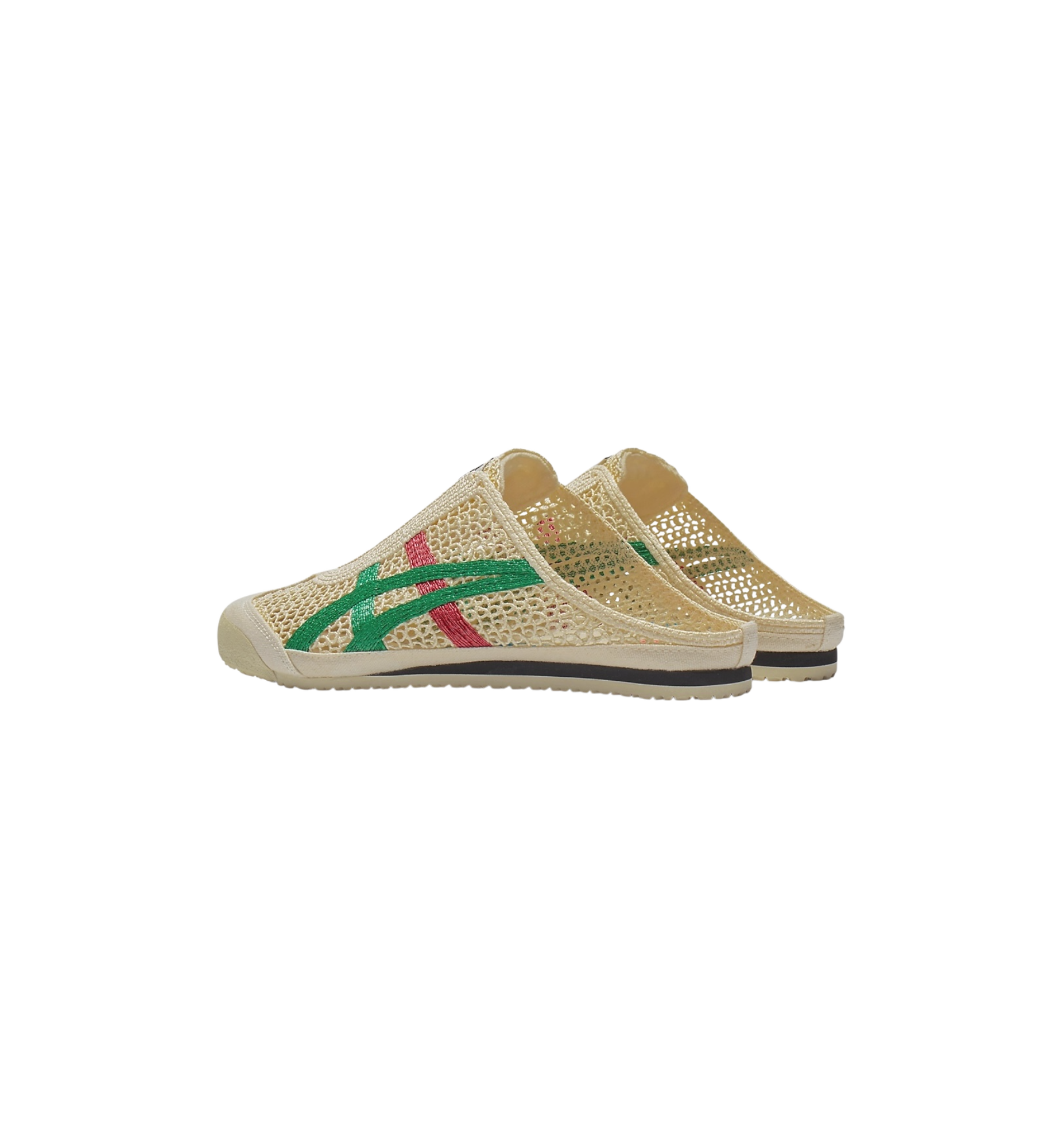 Onitsuka Tiger Mexico 66 Sabot Cream Kale heel view at Stashed UAE