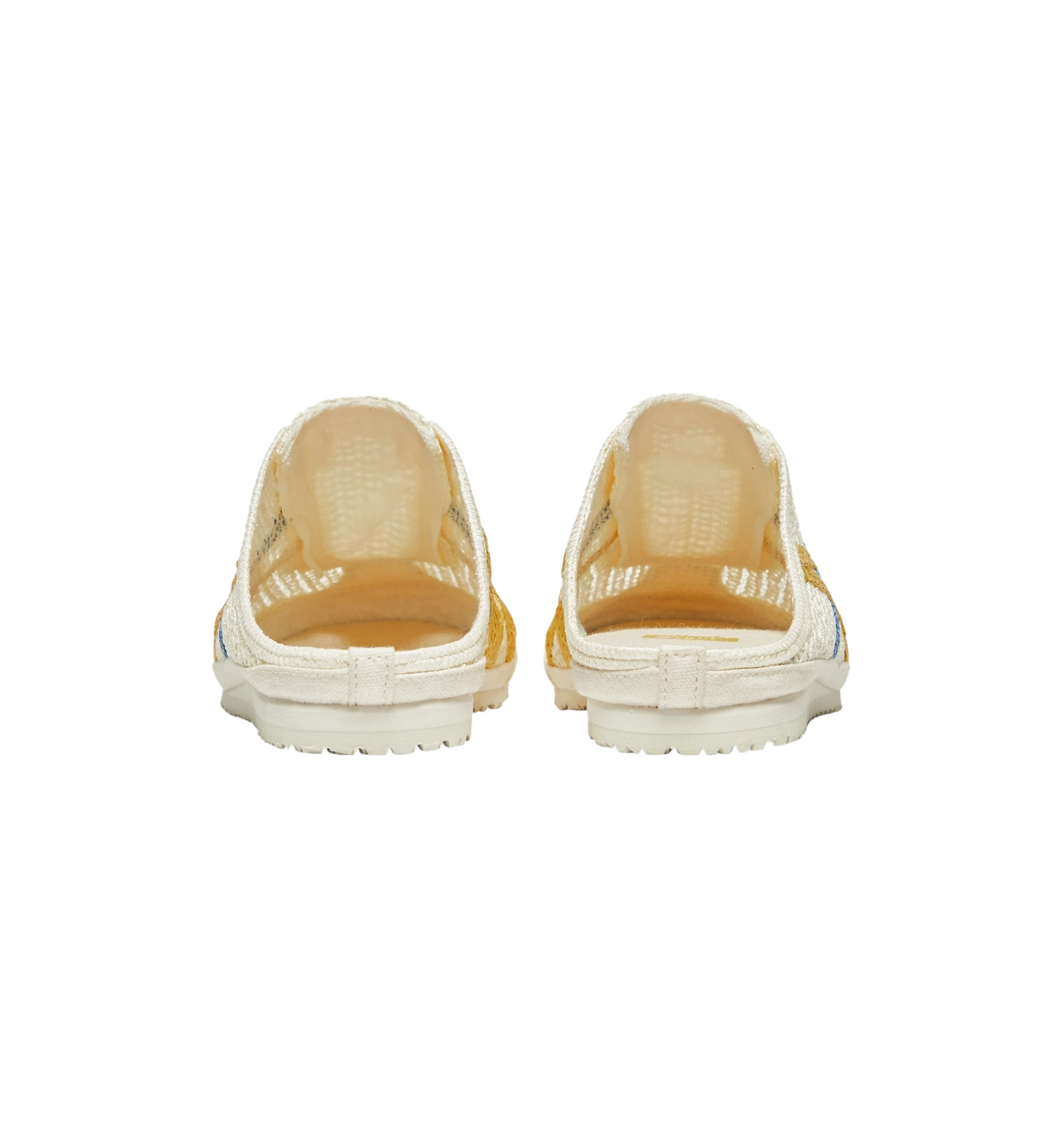 Onitsuka Tiger Mexico 66 Sabot Cream Mustard heel view at Stashed UAE