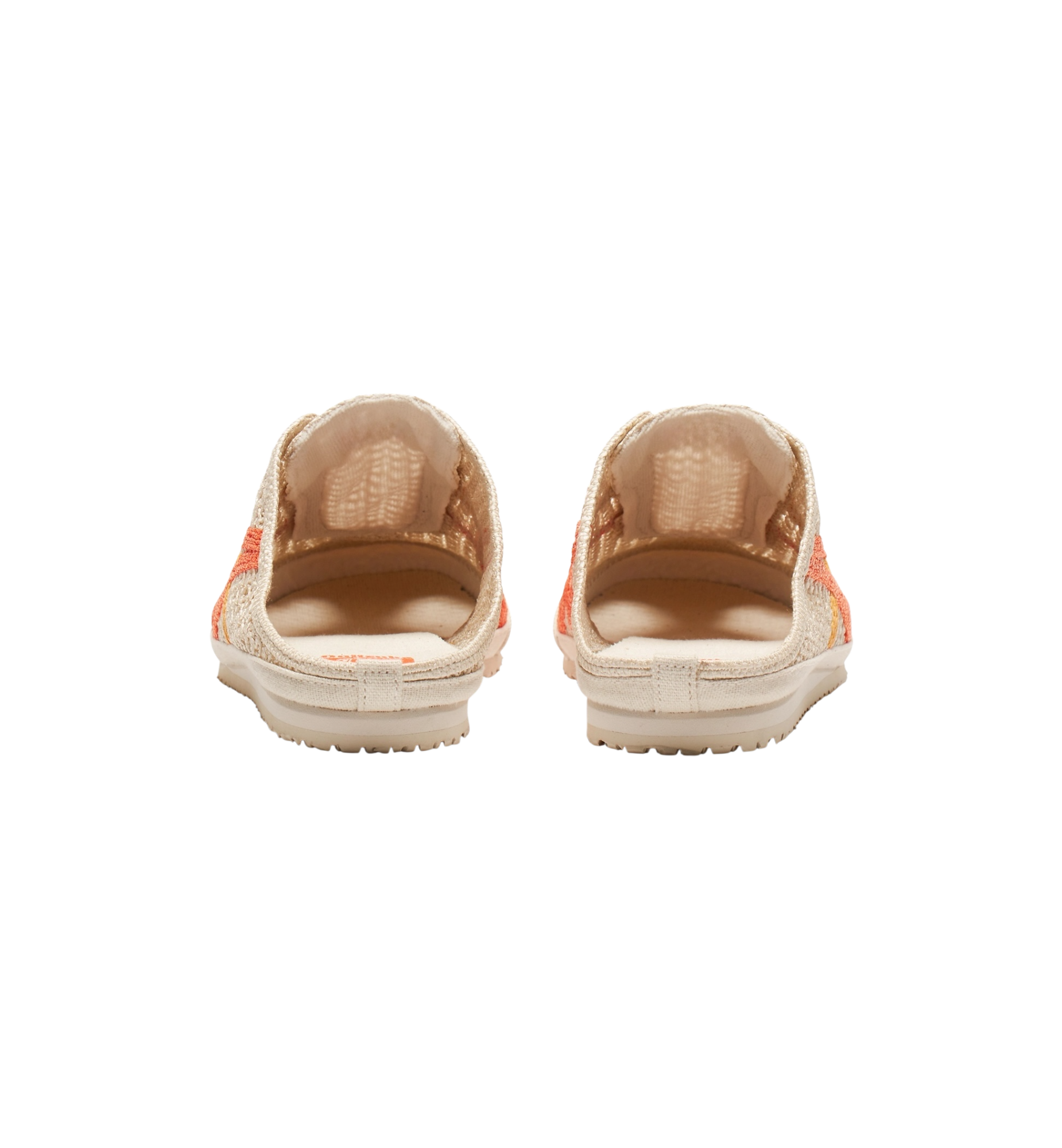 Onitsuka Tiger Mexico 66 Sabot Oatmeal Habanero heel view at Stashed UAE